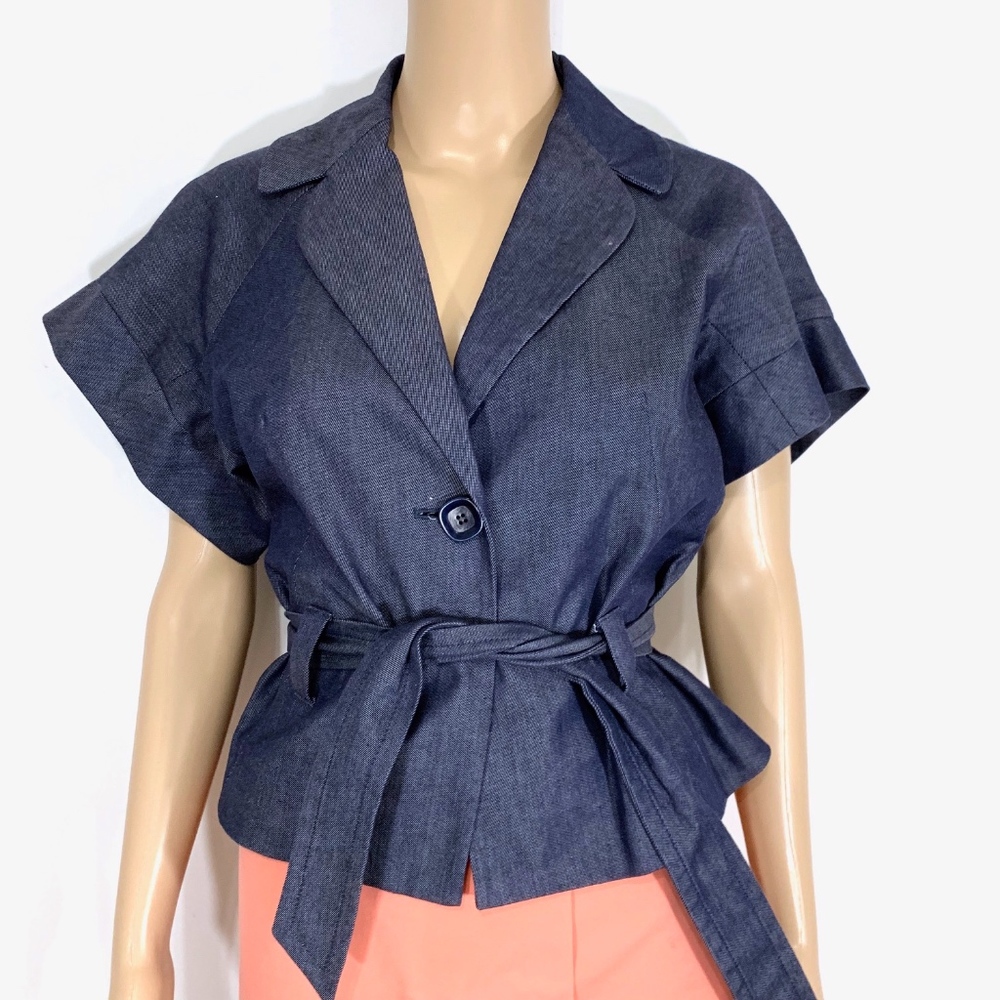 Trina Denim Blazer - Picture 1 of 7